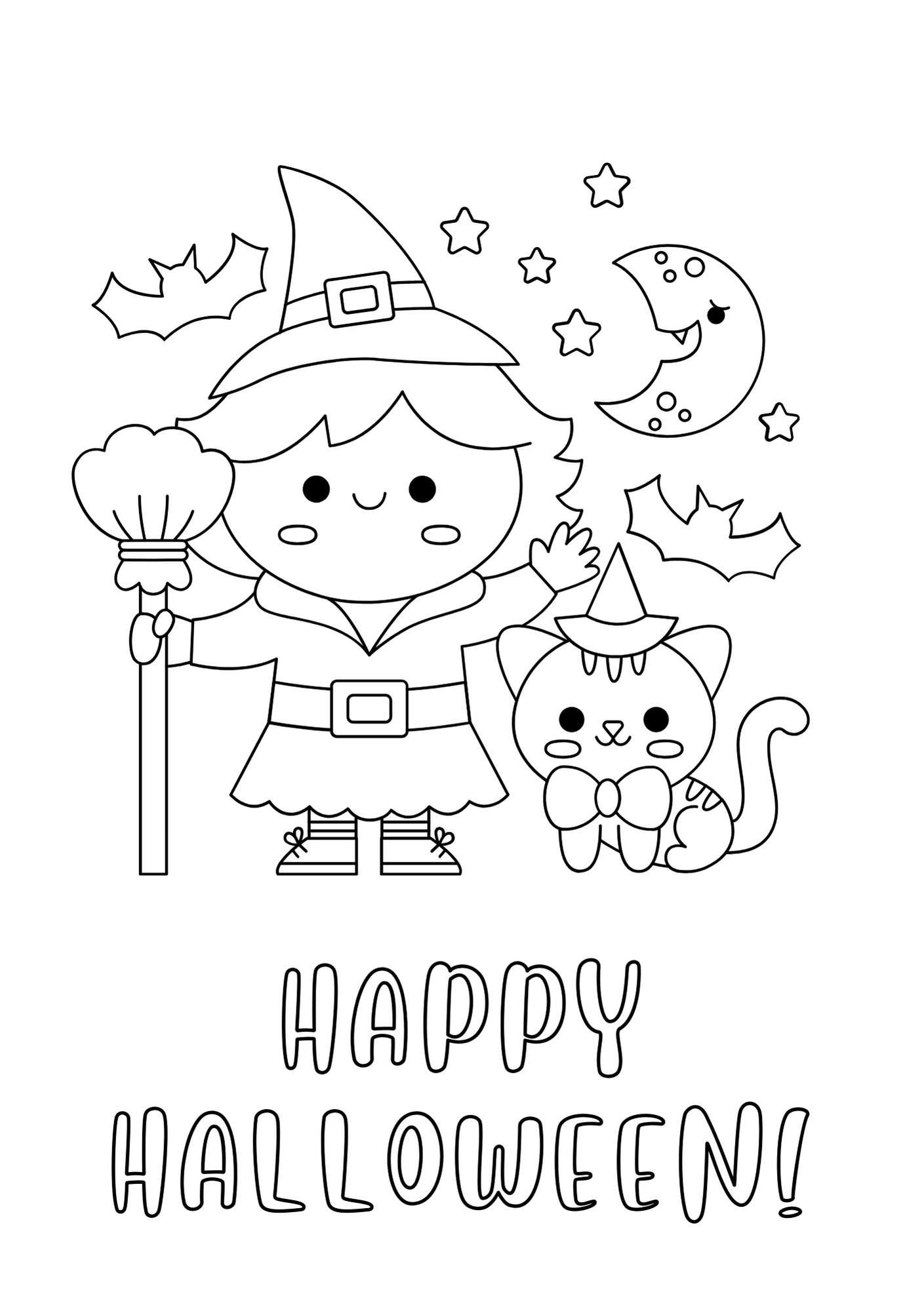 Halloween Party Coloring Book: Spooky Fun for Little Artists!