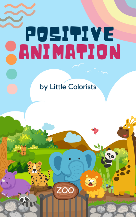 Wild Animals Positive Affirmations Coloring Book